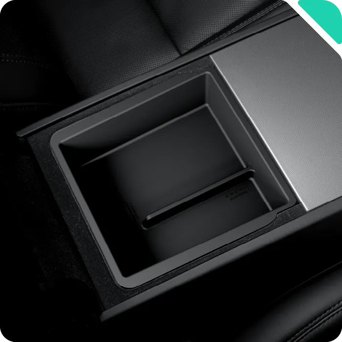 HALOBLK 黑洛 煥新版Model 3 Highland / 煥新版Model Y Juniper 雙層隱藏式扶手/中控儲物盒