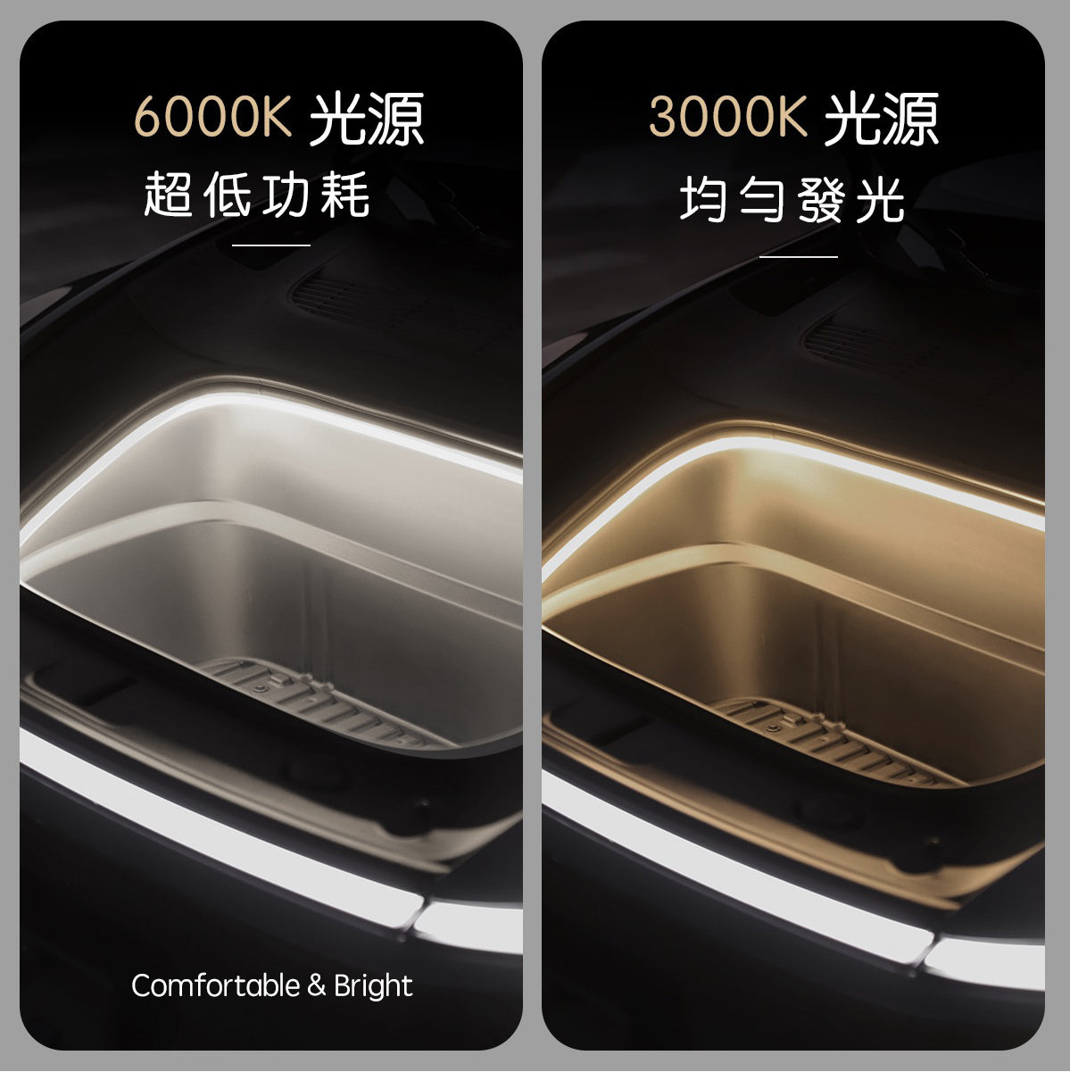 TPARTS TPARTS 特斯拉 2026+煥新版Model Y (無緊急按鈕) 智能感應前/後行李箱雙色氛圍燈