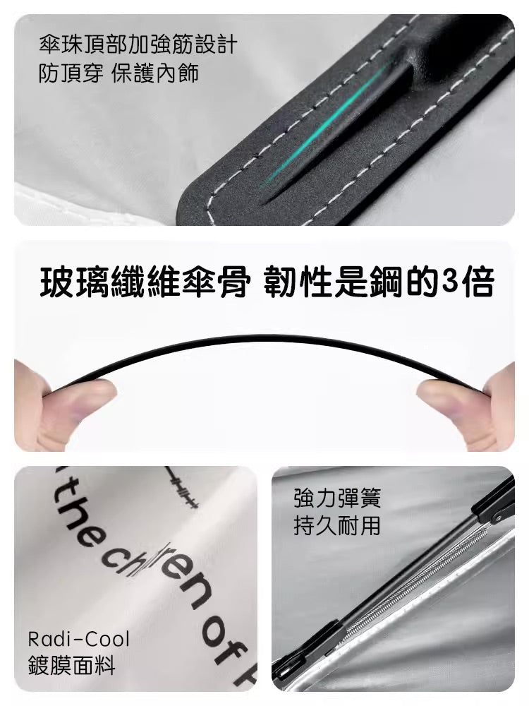 HALOBLK 黑洛xNASA聯名款 特斯拉全車系/非特斯拉各大品牌車款 前擋遮陽傘