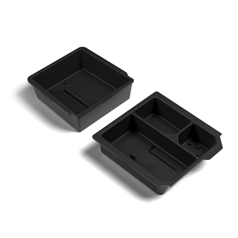 HALOBLK 黑洛 煥新版Model 3 Highland / 煥新版Model Y Juniper 雙層隱藏式扶手/中控儲物盒