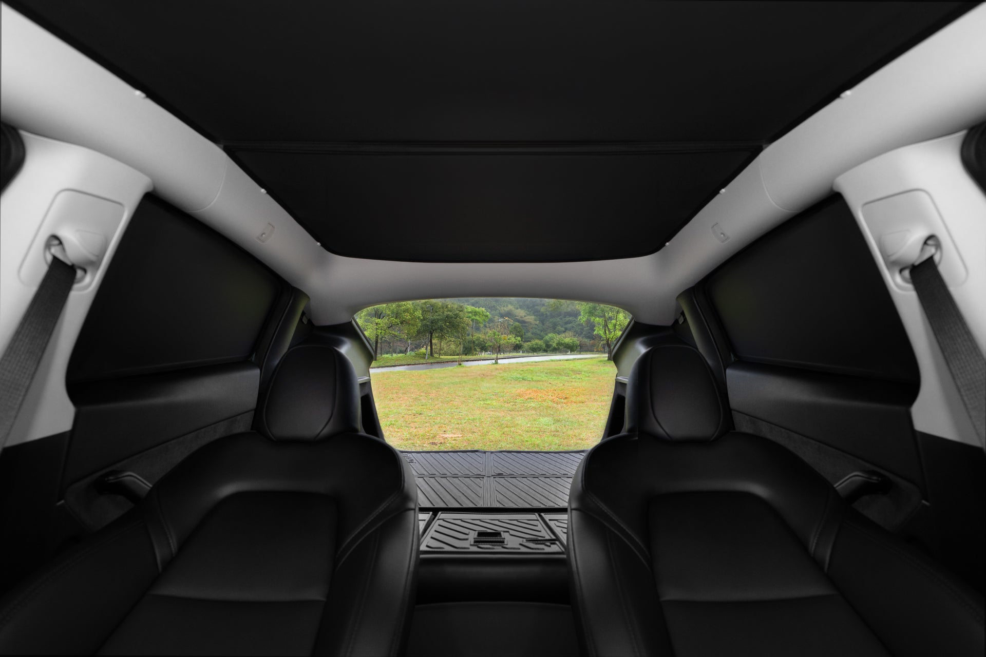 JOWUA 側窗+尾門遮陽簾 (Model Y 煥新版 2025+/2021-2024)