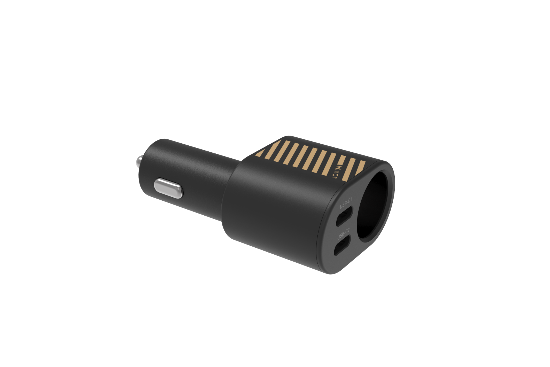 JOWUA 三合一 Type-C 擴充點菸器車充