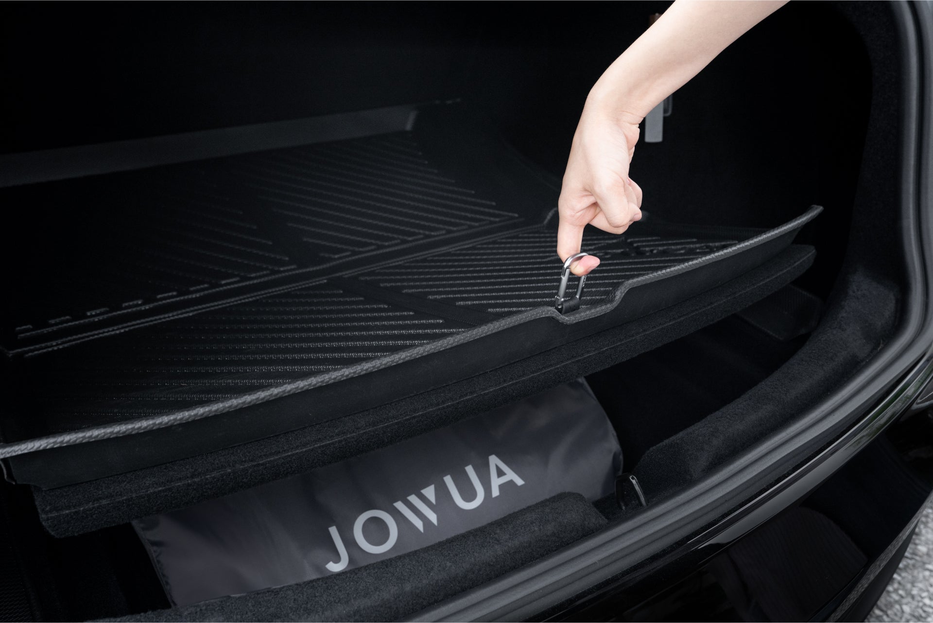 JOWUA立體防水行李廂墊|可加選『椅背墊組合』 (Model 3, 2024+ 煥新版)
