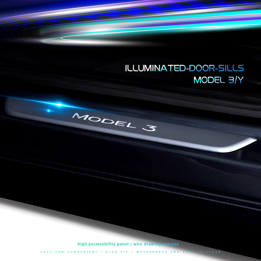 Hansshow Model 3/Y LED 發光迎賓燈