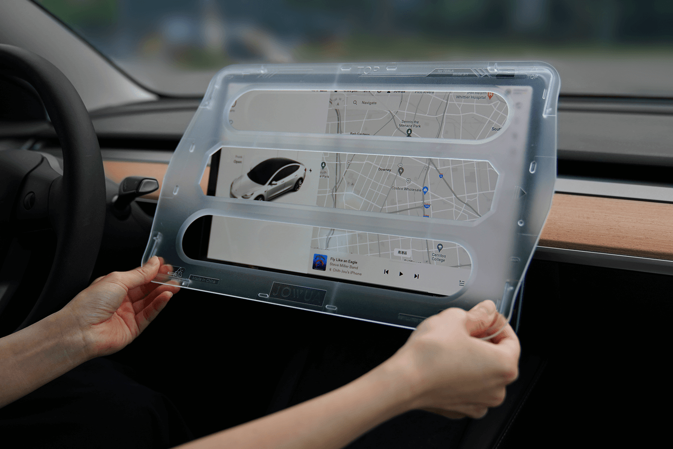 Jowua 防眩抗指紋保護貼 (Model 3/Y)