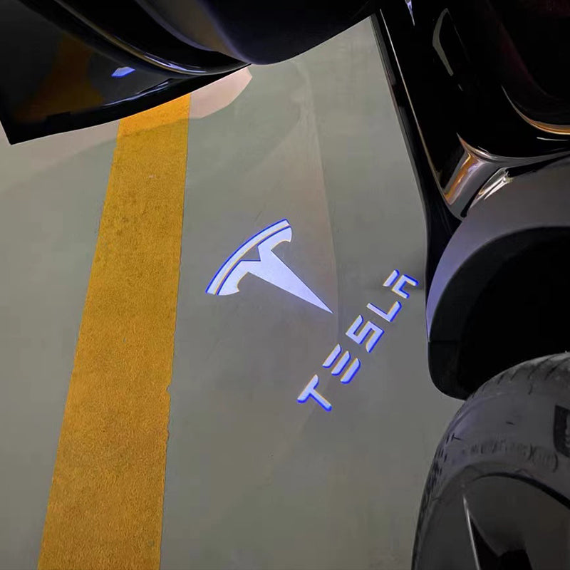 TParts 2019-2023 Tesla 全車系汽車車門分為迎賓燈及亮燈Logo