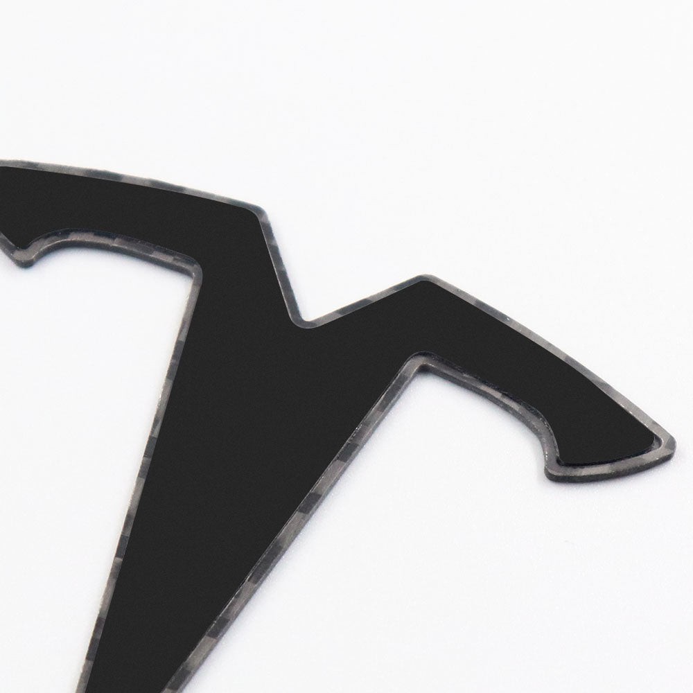 TParts 3/Y 真碳纖維 TESLA 前後字母車貼