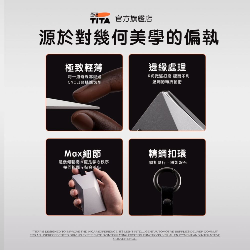 TITA 構 - 特斯拉全車系 賽博款卡片鑰匙包