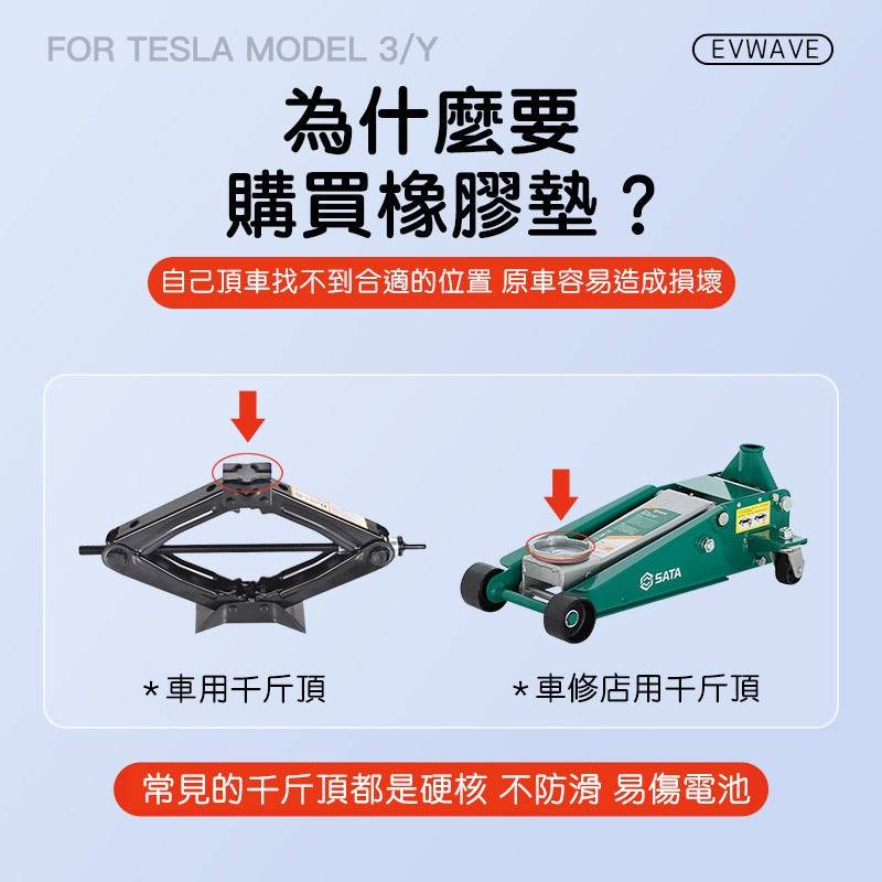 特斯拉全車系專用 頂車塊千斤頂（一組四個）