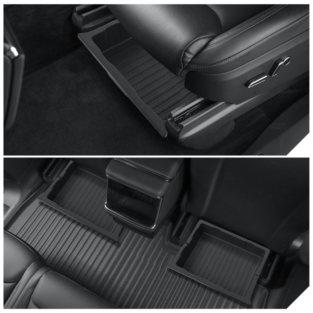 特斯拉 Model X 前排座椅下儲物盒