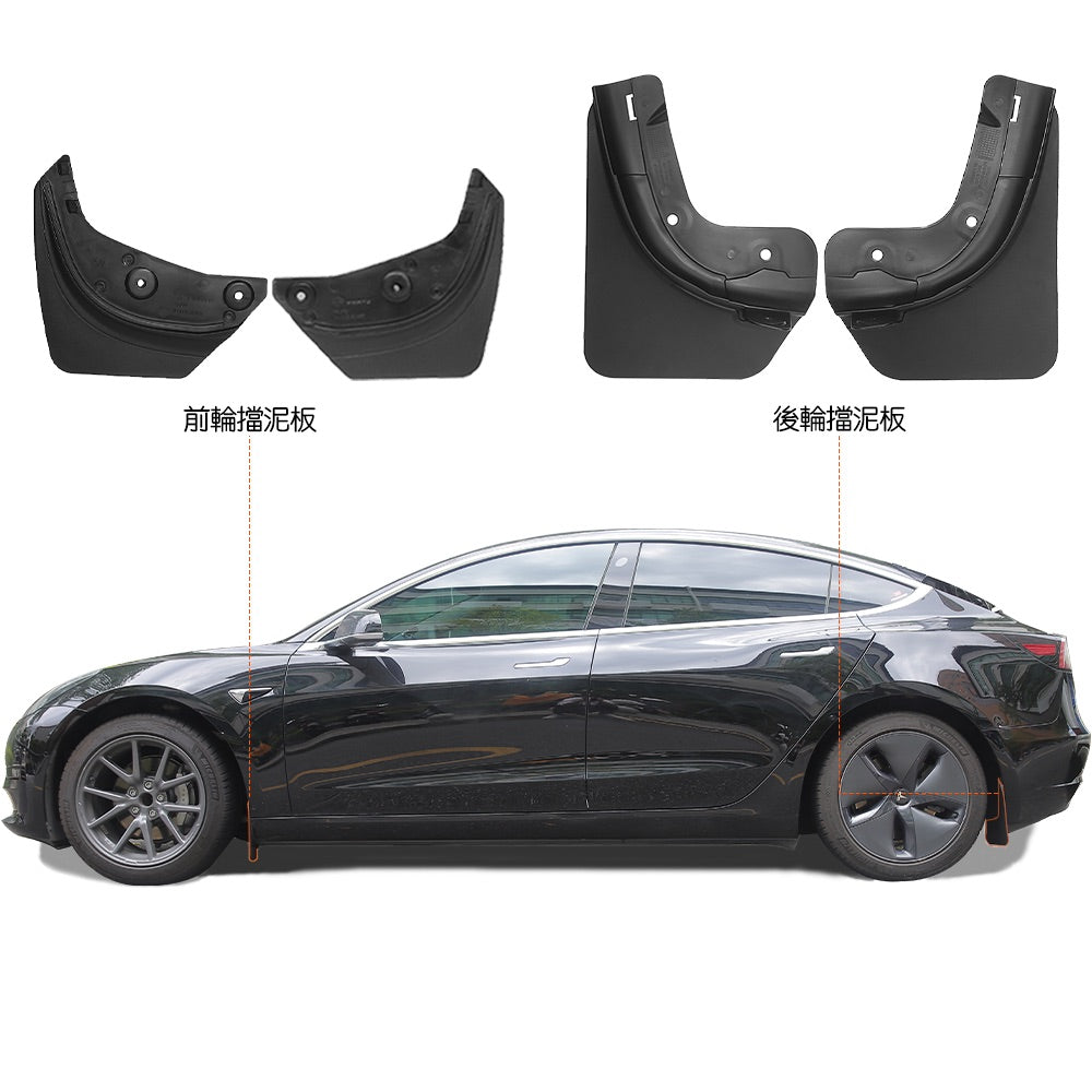 TPARTS Model Y 前輪注塑擋泥板防護