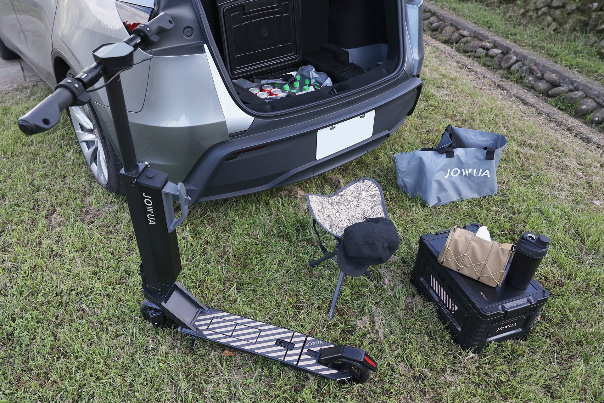 JOWUA Type-C ＆ 點菸器 雙軌車用行動冰箱 (Model Y全車系)