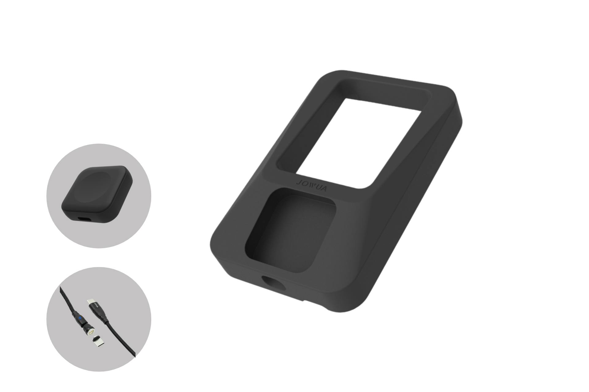JOWUA 多功能無線充電底座＋Apple Watch 無線充電器 組合